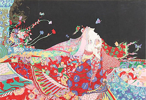 天野喜孝の絵画作品　タイトルは、 憧れ　